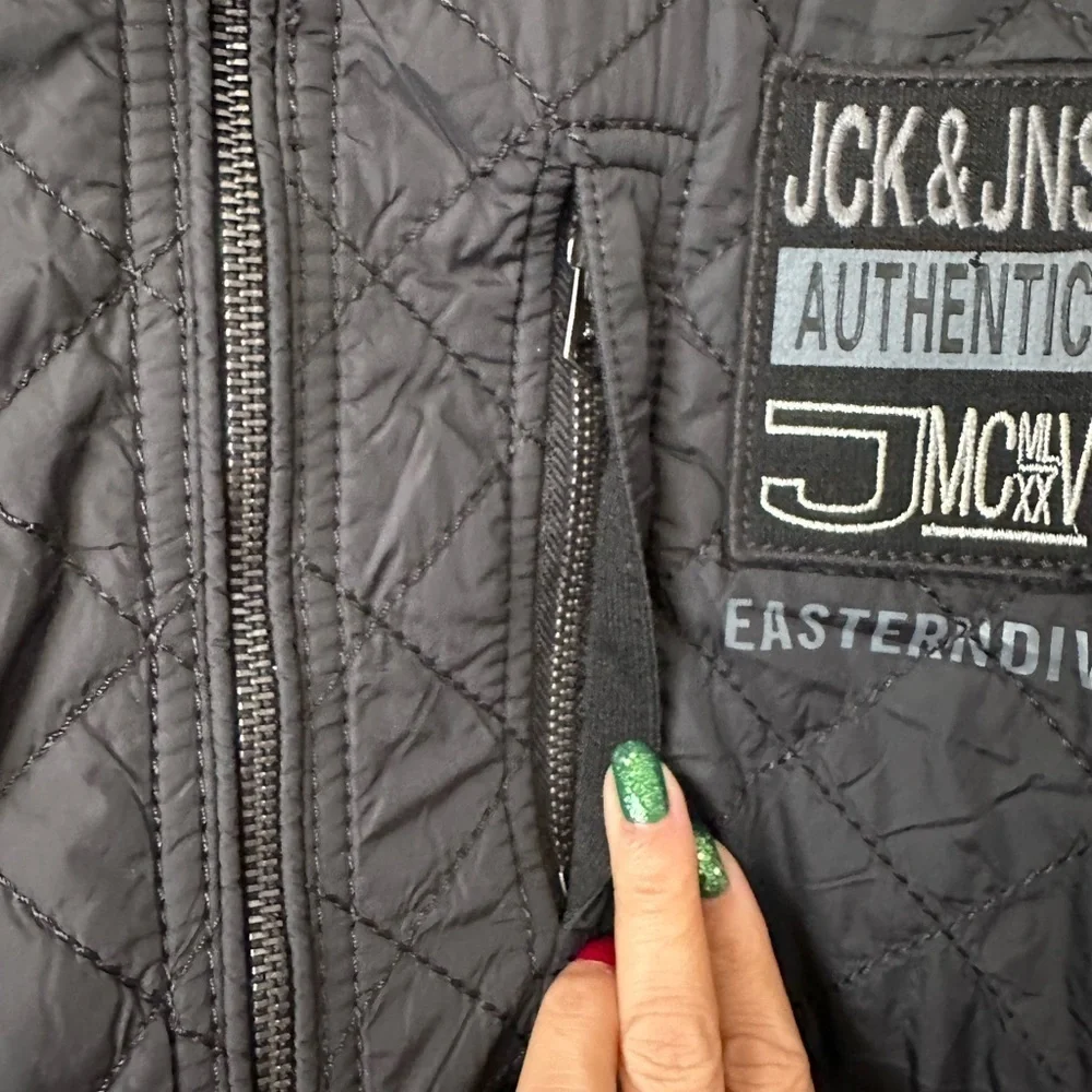 JACK & JONES Black Men’s Quilted Winter Fits Medium to Large Jacket BNWT